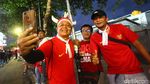 Tingkah Polah Suporter Indonesia dan Vietnam di Bali