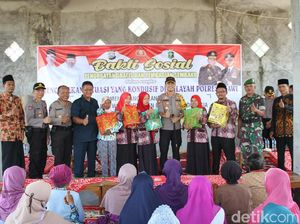 Polisi Ngawi Jaga Situasi Kondusif Jelang Pelantikan Jokowi dengan Baksos