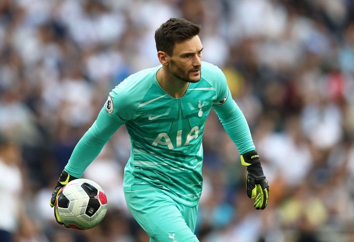LONDON, ENGLAND - SEPTEMBER 14:  Hugo Lloris of Spurs releases the ball during the Premier League match between Tottenham Hotspur and Crystal Palace at Tottenham Hotspur Stadium on September 14, 2019 in London, United Kingdom. (Photo by Julian Finney/Getty Images)