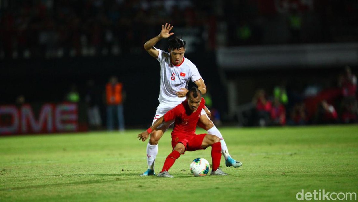 Indonesia dipermalukan Vietnam 1-3 di laga Kualifikasi Piala Dunia 2022. (Foto: Rifkianto Nugroho)