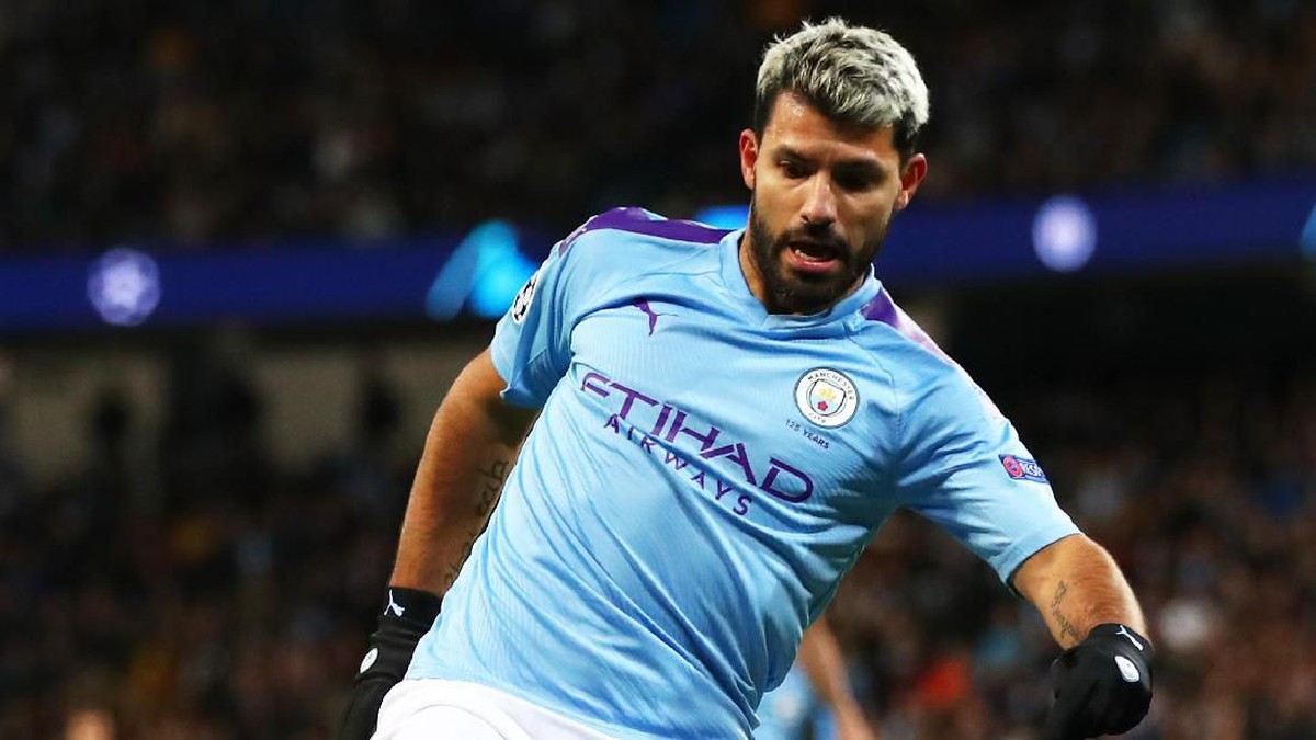 Sergio Aguero (Manchester City) mengalami kecelakaan mobil, tapi tidak cedera. (Foto: Clive Brunskill / Getty Images)