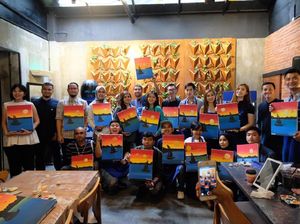 Cara Mudah Melukis Sunset