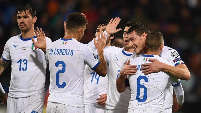 Italia menang 5-0 atas Liechtenstein dalam lanjutan Kualifikasi Piala Eropa 2020 (Foto: Claudio Villa/Getty Images)