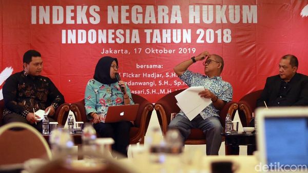 Indeks Negara Hukum Indonesia Turun 0,006