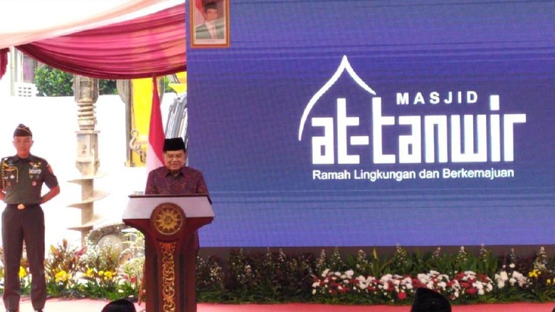 Wapres JK Letakkan Batu Pertama Pembangunan Masjid di PP Muhammadiyah