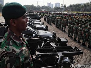 Personel TNI Jaga Pelantikan Tanpa Senjata, Tapi Pasukan Cadangan Siaga
