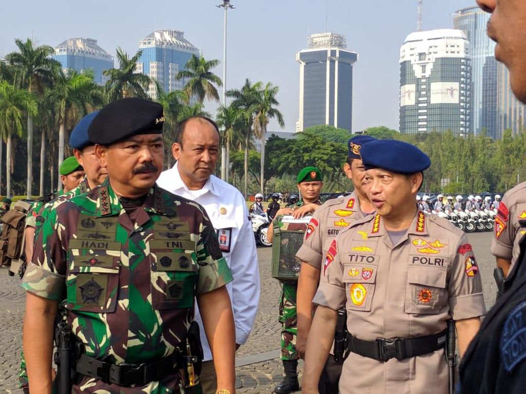 Jelang Pelantikan Presiden, Panglima TNI-Kapolri Gelar Apel Keamanan Jelang Pelantikan Presiden, Panglima TNI-Kapolri Gelar Apel Keamanan