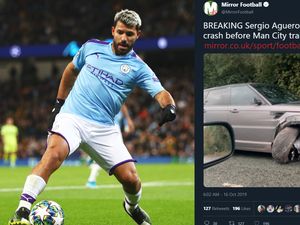 Penampakan Mobil Sergio Aguero yang Ringsek Usai Kecelakaan