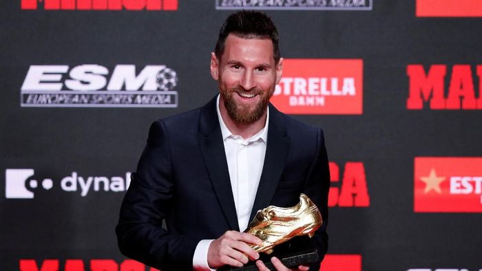 Lionel Messi baru saja meraih sepatu emas keenam sepanjang kariernya (Albert Gea/REUTERS)