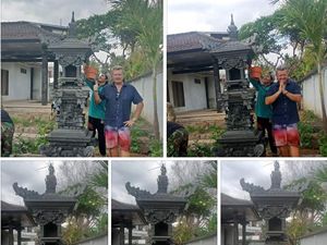Viral Bule Rusak Pelinggih Pakai Kaki di Bali, Ini Cerita di Baliknya