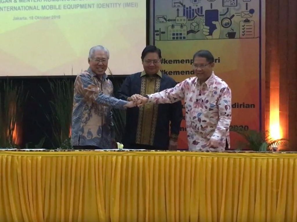 Akhirnya! Tiga Menteri Bersatu Teken Regulasi Registrasi IMEI Akhirnya! Tiga Menteri Bersatu Teken Regulasi Registrasi IMEI