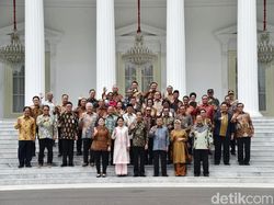 Menteri Kabinet Kerja Hadiri Pelantikan Jokowi-Maruf Amin