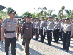Ratusan Polisi Lamongan Disiagakan Jelang Pelantikan Presiden