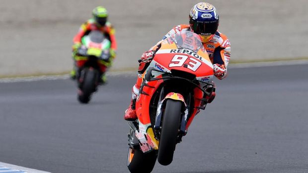 Marc Marquez jadi yang tercepat di sesi FP4.
