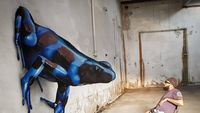 Keren! Seniman Sulap Bangunan Tua dengan Seni Grafiti 3D
