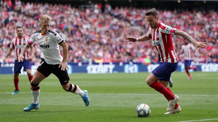 Laga Atletico Madrid vs Valencia berakhir imbang 1-1. (Foto: Gonzalo Arroyo Moreno/Getty Images)