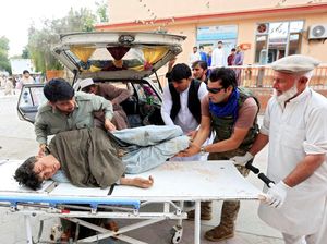 Penampakan Korban Bom di Masjid Afghanistan saat Salat Jumat