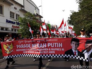 Sambut Pelantikan Presiden, Warga Yogya Gelar Parade Merah Putih