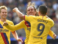 Perdana! Trisula MSG Bikin Gol untuk Barcelona Dalam Satu Laga