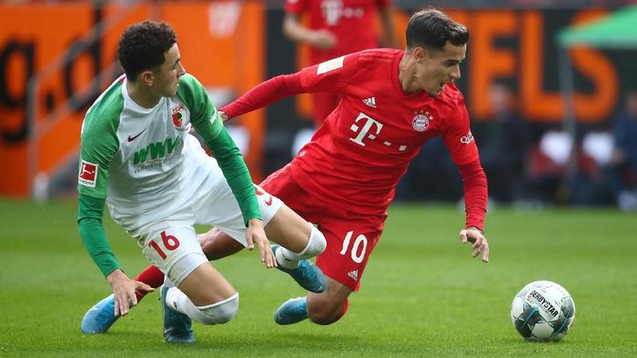 Bayern Munich diredam Augsburg 2-2 di spieltag kedelapan Liga Jerman 2019/2020. (Foto: Michael Dalder/REUTERS)