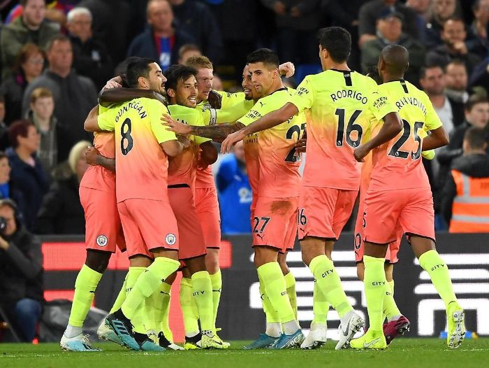 Manchester City menang 2-0 atas Crystal Palace. (Foto: Alex Davidson/Getty Images)