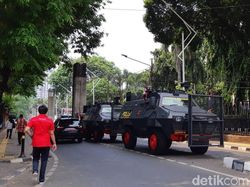 Kendaraan Taktis yang Siaga Amankan Pelantikan Presiden