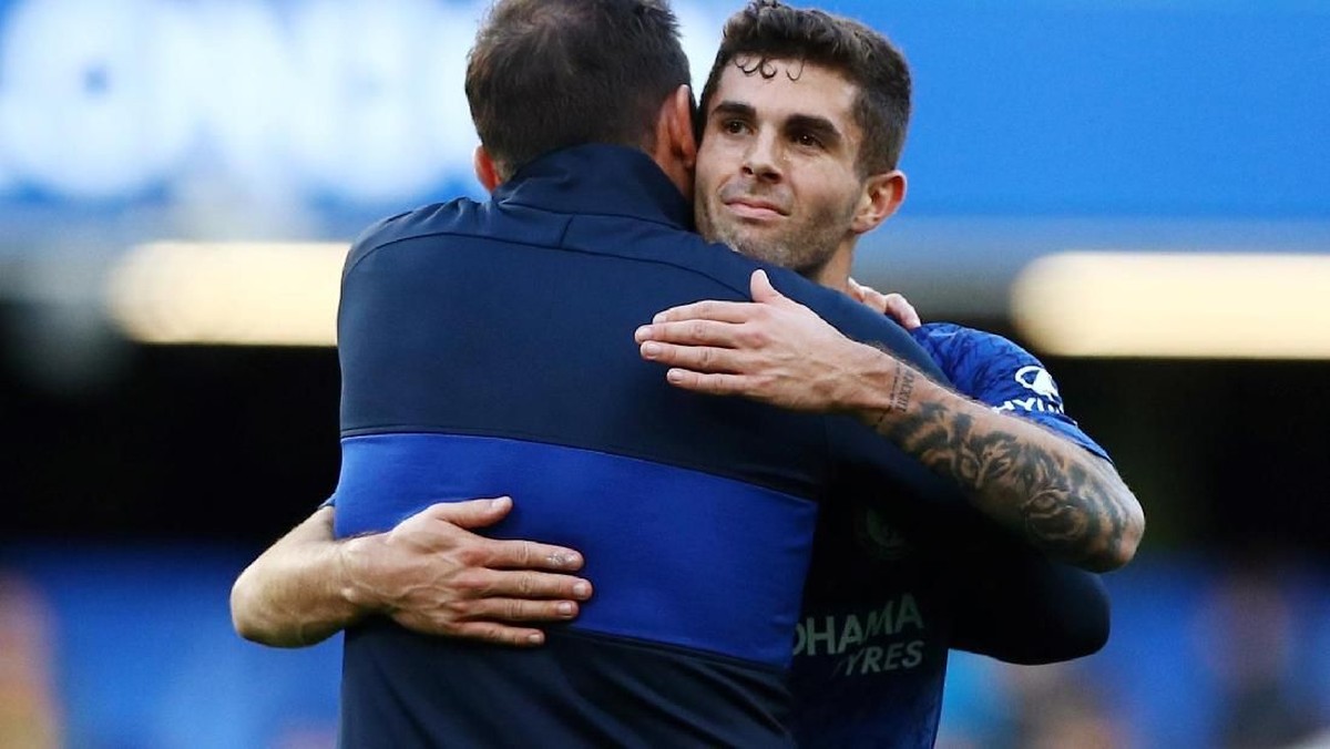 Frank Lampard tak risau meski Christian Pulisic tak mencetak gol di empat laga terakhir (Foto: REUTERS/Hannah McKay)