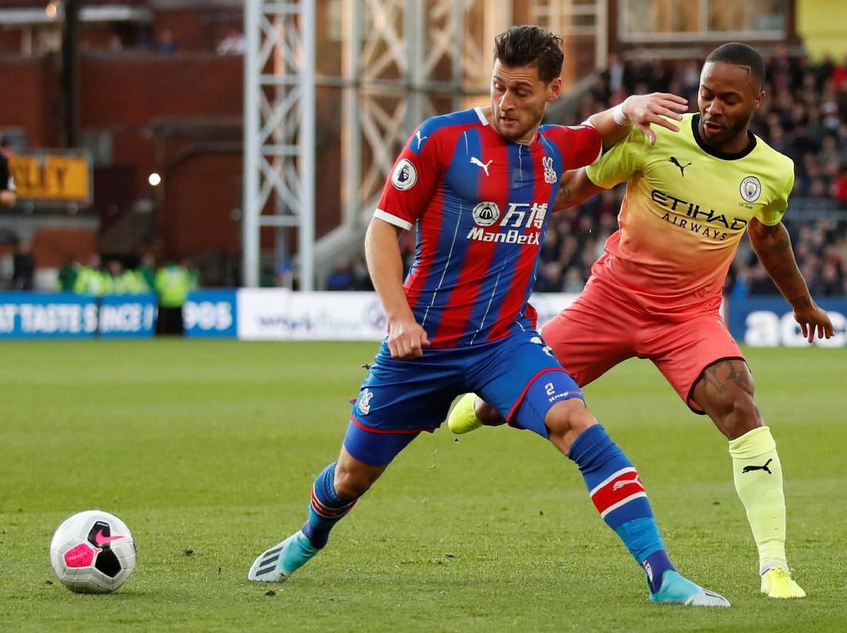 Manchester City unggul 2-0 atas Crystal Palace di babak pertama pertandingan pekan ke-9 Liga Inggris 2019/2020. (Foto: Andrew Boyers/REUTERS)