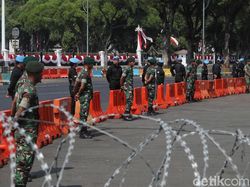 Pengamanan Pelantikan Presiden di Istana dan Monas