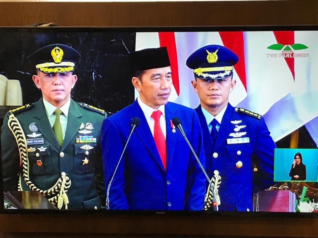 Pidato Perdana, Jokowi Ibaratkan Program Pemerintah Bagai Pesan WA