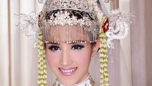 Cantiknya Tsamara Amany Pakai Kebaya Betawi Modern Saat Akad Nikah