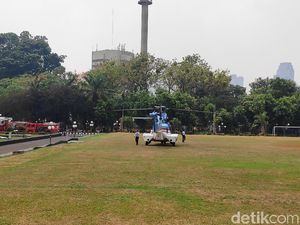 Jelang Pelantikan Jokowi, 3 Helikopter Disiagakan di Gedung DPR