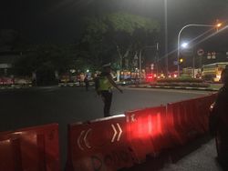 Malam Jelang Pelantikan Presiden, Lalin Depan Istana Ditutup