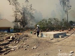 Setelah Gunung Ranti, Giliran Kawasan Kawah Ijen Terbakar Hebat
