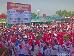 Aksi Pesilat dan Panggung Merah Putih, Persembahan Warga Madiun Untuk Jokowi