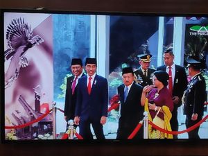 Momen Terakhir Jokowi-JK Berdampingan sebagai Presiden-Wapres