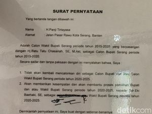Eks Bupati Serang Cerita di Balik Tanda Tangan Pembagian Jatah Cawabup Eks Bupati Serang Cerita di Balik Tanda Tangan Pembagian Jatah Cawabup