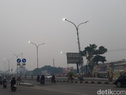 Kembali Diselimuti Kabut Asap, Udara di Palembang Tidak Sehat