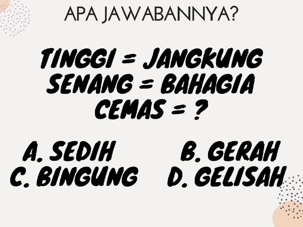 Daripada Bengong, Yuk Latihan Bikin Otak Encer dengan Teka-teki Ini