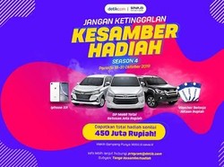 Ikut KESAMBERHADIAH Periode Terakhir, Ini Kesempatanmu Dibayarin DP Mobil!