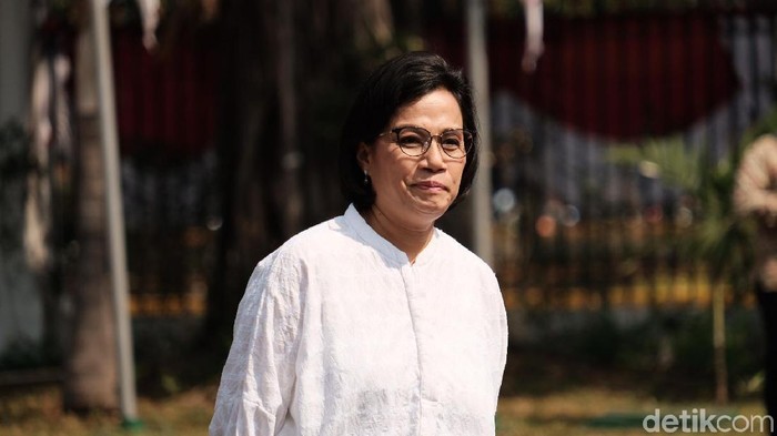 Foto: Sri Mulyani ke Istana (Andhika/detikcom)