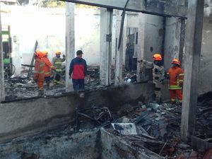 Terdengar 3 Kali Ledakan Sebelum Gedung Paskibraka Bandung Terbakar