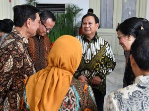 Momen Prabowo Berbaur dengan Sri Mulyani hingga Yasonna Laoly Momen Prabowo Berbaur dengan Sri Mulyani hingga Yasonna Laoly