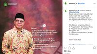 Unggahan pamit di laman Instagram