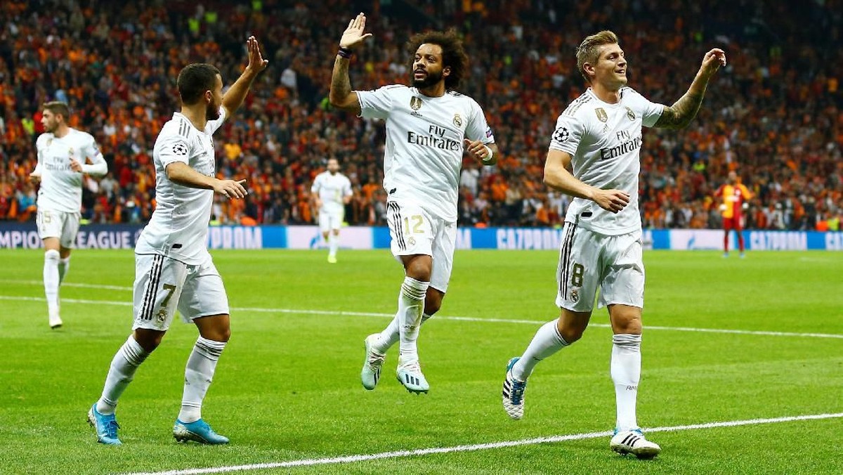 Toni Kroos mencetak gol tunggal yang memenangkan Real Madrid di markas Galatasaray 1-0. (Foto: Kemal Aslan / Reuters)
