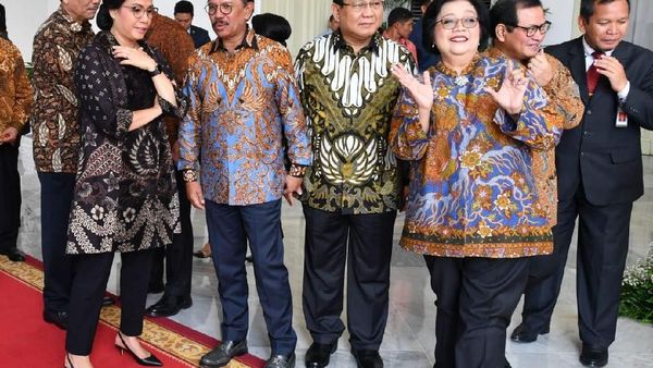 Momen Keakraban Para Menteri di Kabinet Baru Jokowi
