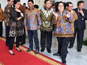 Momen Keakraban Para Menteri di Kabinet Baru Jokowi
