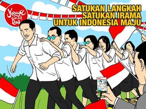 Main Terompah Panjang, Ini Ilustrasi Kabinet Indonesia Maju
