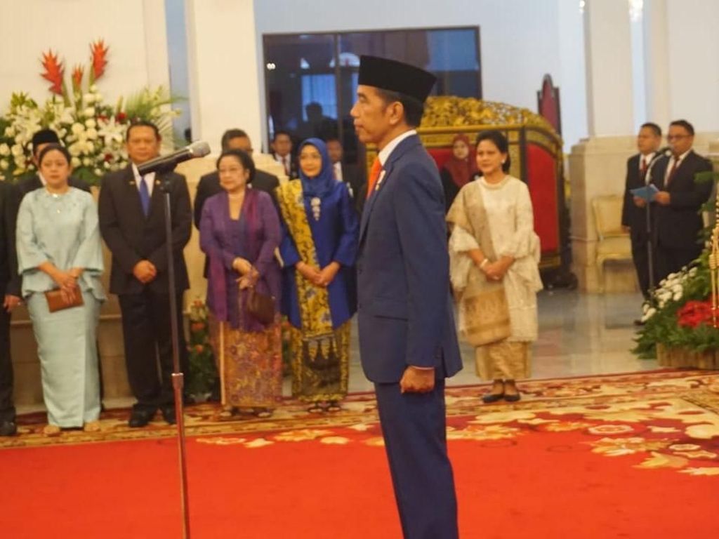 Sah! Jokowi Resmi Lantik Menteri Kabinet Indonesia Maju
