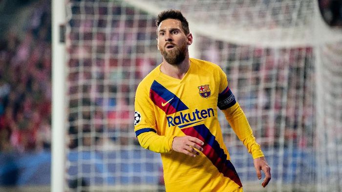 Striker Barcelona Lionel Messi. (Foto: Thomas Eisenhuth/Getty Images)